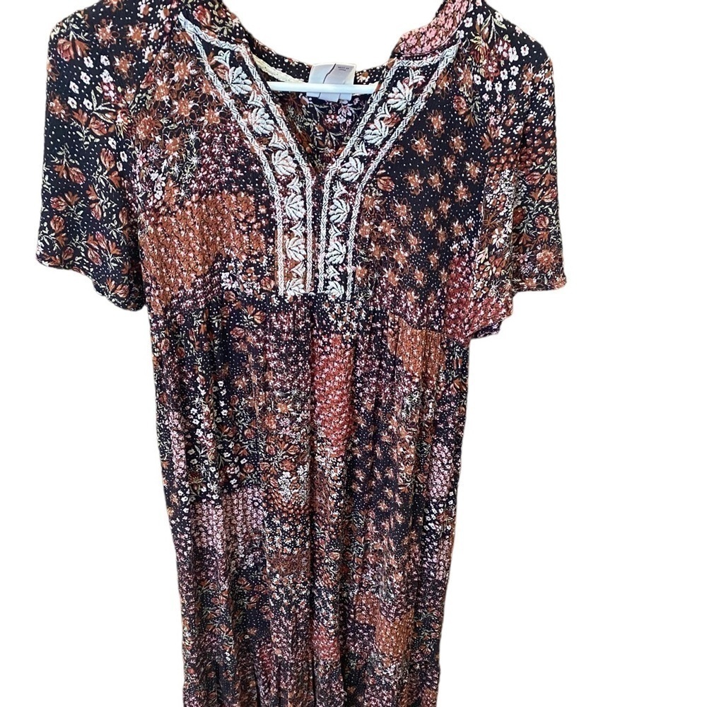 Knox Rose Patchwork Ladies Flowy, Pullover Floral… - image 2